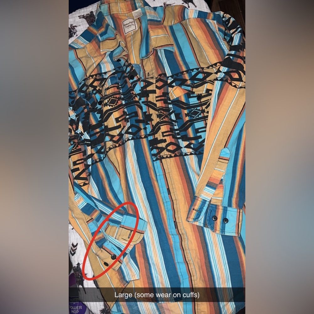Mens vintage western button up
